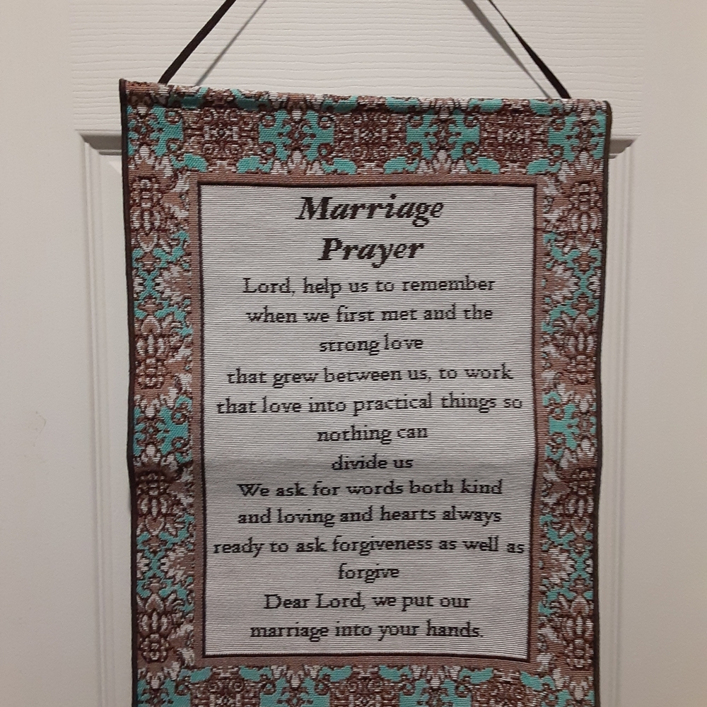 Marriage prayer banner wedding gift